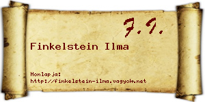 Finkelstein Ilma névjegykártya
